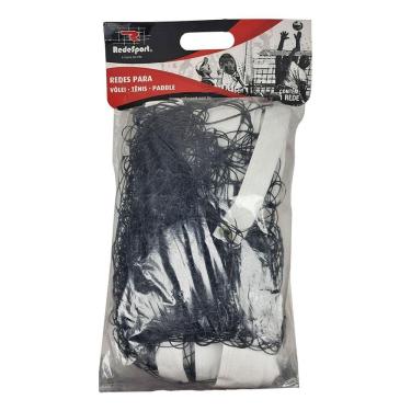 Imagem de Rede Vôlei 2 Faixas Couro Profissional Rede Sport