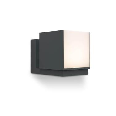 Imagem de ARANDELA RUBIK GRAFITE/BRANCO 1XLED 12,2W