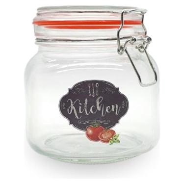 Imagem de Pote em Vidro com Tampa Hermetica, 750 Ml, Casambiente