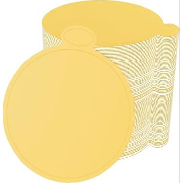 Imagem de shishiruyizhong 100 tábuas de bolo douradas de 8 cm - Mini papelão redondo para bolo, 3,5 polegadas para mousse, cupcake, sobremesa, decoração, assar, bolo, bandeja de pizza, 8 cm
