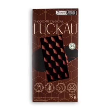 Imagem de Barra Choco 70% Luckau 75g