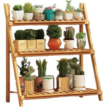 Imagem de Estante Jardim Vertical Para Plantas - Suporte Para Vasos Em Madeira Com Prateleiras, Floreira Decorativa