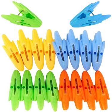 Imagem de 72 Prendedor Pregador Plástico Colorido Roupas Varal 5x1,4cm - Rio Tij