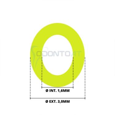 Imagem de Mangueira Odontológica Espaguete Pu Amarela 1,6 Mm - 50 Mts