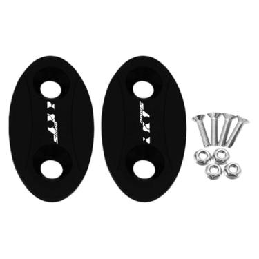 Imagem de BYYINGSUS Acessórios CNC para motocicletas Tampa de espelho de para-brisas Driven Eliminators Cap Mirror Hole Cover Compatível com S1000RR 2009-2018 (preto)