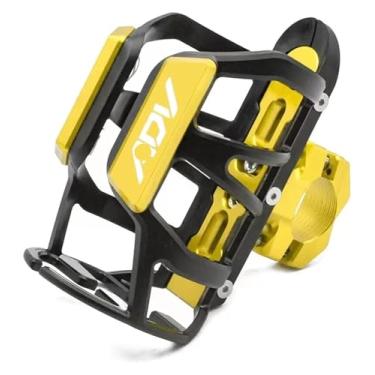 Imagem de Suporte de copo para bebidas, acessórios compatíveis com ADV 150 160 350 750 ADV150 ADV160 ADV350 ADV750 2023 (dourado)
