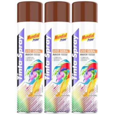 Imagem de Kit 4 Tinta Aerossol Spray Rosa Uso Geral 400ml/240g Mundial Prime