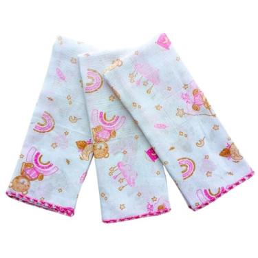 Imagem de Paninho Boca Pano Fralda Enxoval Maternidade 100% Algodão Confortavel Menina Menino (Ursa Bear)