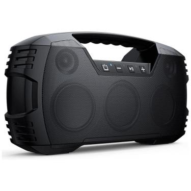 Imagem de Caixa de Som Bluetooth Portatil a Prova d IPX7 com 32H de Reprodução e Microfone Embutido, HOUL ZALLEE E86, Preto