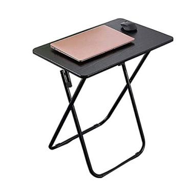 Imagem de P9IDEDFH Mesa dobrável simples, mesa de jantar pequena portátil para uso doméstico, mesa dobrável para computador