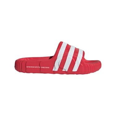 Imagem de Adidas Originals Adilette 22 - Masculino (IG9259, Vermelho/Branco), Vermelho/branco., 45