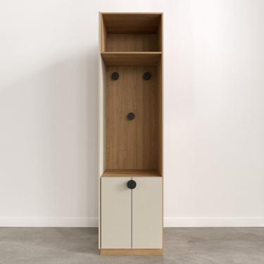 Imagem de Guarda-Roupa Modulado Joy com Sapateira CabeCasa MadeiraOriginals Cinza Sereno/Avena