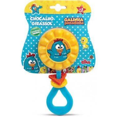 Imagem de Chocalho elka girassol galinha pintadinha