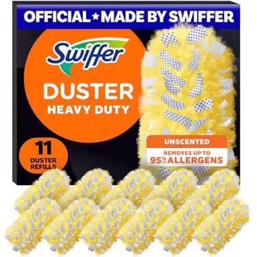 Imagem de Swiffer Refil de espanador para limpeza, espanador de penas e microfibra, alternativa descartável, para limpar móveis, persianas, ventiladores de teto, paredes, ajuda a remover alérgenos, resistente,