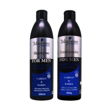 Imagem de Kit Shampoo + Condicionador For Men Anticaspa Barba E Cabelo Maycrene