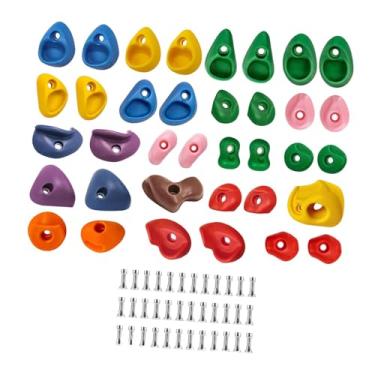 Imagem de YIJU 36 Peças de Suportes de Escalada em, Brinquedos de Pedra de Escalada para Academia, Playground Ao Ar Livre