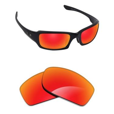 Imagem de Alphax Lentes de reposição polarizadas vermelho fogo para Oakley Fives Squared OO9238