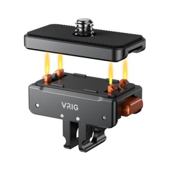 Imagem de VRIG Suporte magnético de liberação rápida para Insta360 X5/ACE/ACE PRO/ACE PRO2, base magnética de liberação rápida com parafuso de 1/4 para Insta360 X4/X3, orifício de parafuso de 1/4 para tripé