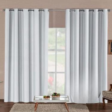 Imagem de Cortina Blackout Quarto Em Tecido Premium Totalmente Opaca E Antirruído Para Melhor Sono(GELO,5,00M x 2,80M)