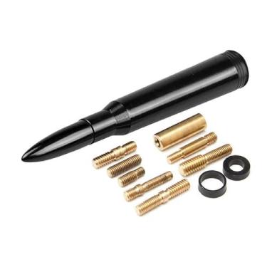 Imagem de Antena de caminhão de carro com tampas de haste de válvula - compatível com 1500/2500/3500 HD, F150/F250/F350, acessórios resistentes