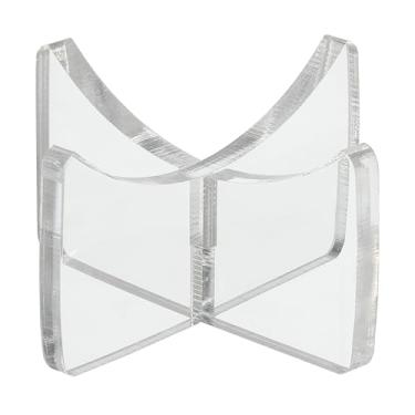 Imagem de Suporte de exibição de bola de 5 cm, suporte de exibição de bola de acrílico multifuncional para tênis de beisebol de softball, transparente