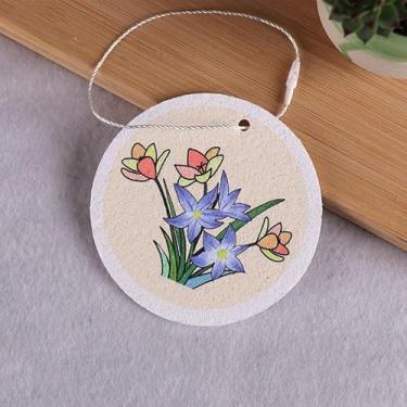 Imagem de Esponjas pop-up de celulose, pacote de cozinha em forma de flor, natural e comprimido, uso múltiplo para lavar louças, limpeza de cozinha