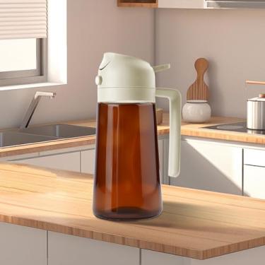 Imagem de Frasco de spray de óleo à prova de vazamento 470 ml Dispensador de névoa fina com alça para cozinhar, grelhar, saladas de arroz