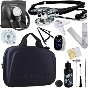 Imagem de Kit Fisioterapia Maleta Goniometro Martelo Buck Completo - Love Saude,