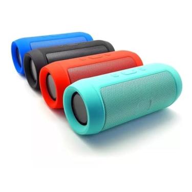 Imagem de Caixa de Som Bluetooth Portátil 20W com Rádio FM, Entrada USB, Cartão SD e Pendrive (vermelho)