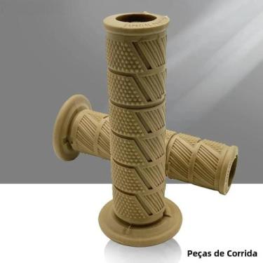 Imagem de Punho De Moto Vintage Retro 78 22 24mm Em Borracha Para Scooter Clássi
