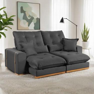 Imagem de Sofá Retrátil e Reclinável 2 Lugares 210cm Kioto - Kasacomigo Estofado