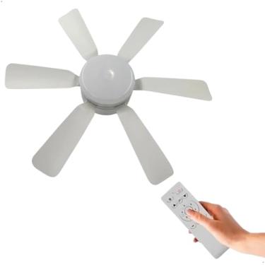 Imagem de Luminária Ventilador de Teto Girassol 2 em 1 40W LED Dimerizável e Controle Remoto – Tem Luz | Galaxy