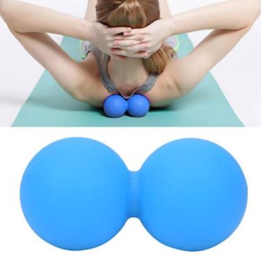 Imagem de Bola de amendoim para exercícios em gel, ioga, academia, fitness, corpo, relaxamento, massagem, alívio da dor (azul)