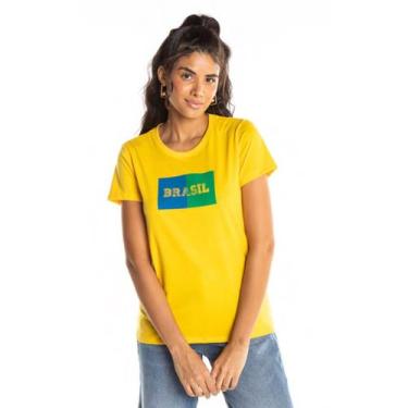 Imagem de Camiseta Tshirt do Brasil Bandeira - SBA, Azul escuro, G3