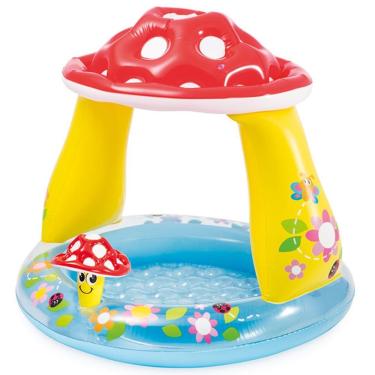 Imagem de Piscina Inflável Bebes Infantil Cobertura Cogumelo - Intex