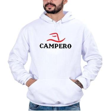 Imagem de Blusa Moletom Masculina Bolso Canguru Estampa Capuz Conforto - Campero