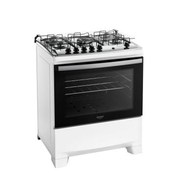 Imagem de Fogão Dako Supreme 5 Bocas Com Mesa Inox Acendimento Automatico Branco Bivolt
