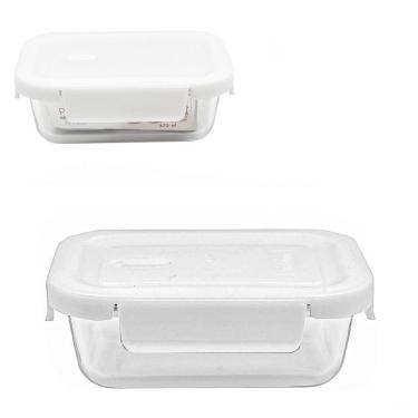 Imagem de Pote De Vidro Borossilicato 375Ml Com Tampa Hermética Fixy