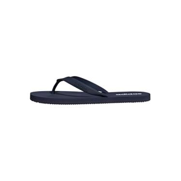 Imagem de adidas Sandália unissex Keitaki Alpha Slide para adultos, Azul marinho/branco/branco, 11 Women/10 Men