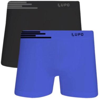 Imagem de Kit 2 Cuecas Boxer Masculina Lupo Microfibra Seamless Dry Sem Costura 