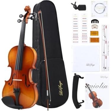 Imagem de Violino profissional para adultos, tamanho completo 4/4, instrumento musical de cordas clássicas, grau de desempenho (COMPLETO)