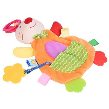 Imagem de Generic Brinquedo de Mordedor Bonito Dos Desenhos Animados Pacificar Boneca para bebê Infantil, Toalha de Conforto bebê Apaziguando Cobertor Calmante, Brinquedo de Mordedor, Conforto Dos Desenhos Animados (Coelho)