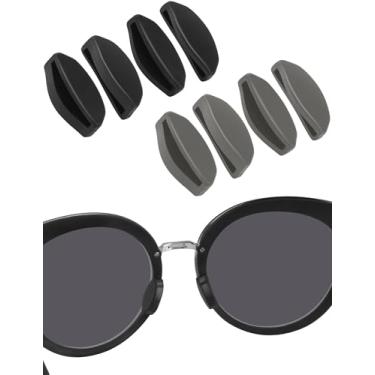 Imagem de BLAZERBUCK Almofadas de nariz de substituição para óculos de sol Oakley Frogskins Range OO9284/Top Knot OO9434/Side Swept OO9445/HSTN OO9464/Spindrift OO9474 - Preto + Cinza