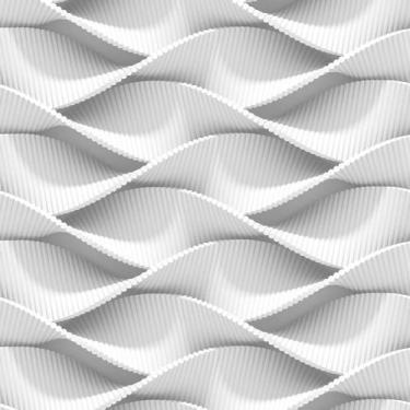 Imagem de Papel De Parede 3D Ondas Com Linhas Geometrica Adesivo Sala - LRP