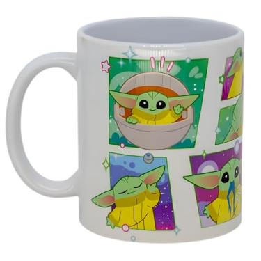 Imagem de Zona Criativa - Caneca Pop – Baby Yoda Too Cute – 350ml | Porcelana com Estampa Oficial Star Wars, Compacta, Divertida e Perfeita para o Dia a Dia