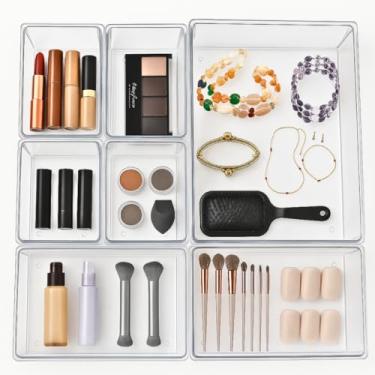 Imagem de 【Cozena】- Kit 17 Organizadores De Acrílico Cristal Modular【12】Pequeno【2】 Médio【1】 Grande【2】 Extragrande