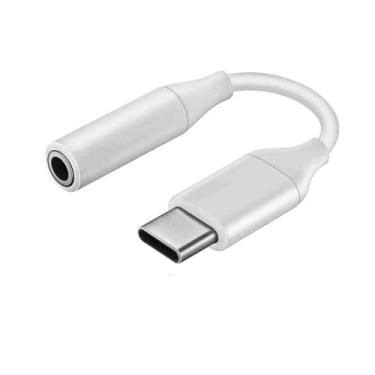 Imagem de Adaptador USB Tipo-C para P2 3.5mm Fêmea – Compatível com Fones, Headsets e Caixas de Som - DAC Integrado – Plug & Play – Cor Chumbo