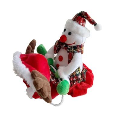 Imagem de SEIS Fantasia de boneco de neve para cães de Natal para cães pequenos, médios e grandes (médios)