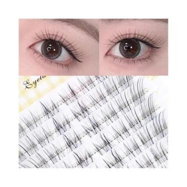 Imagem de Cílios Postiços Naturais De Grande Capacidade Com Faixa Transparente P