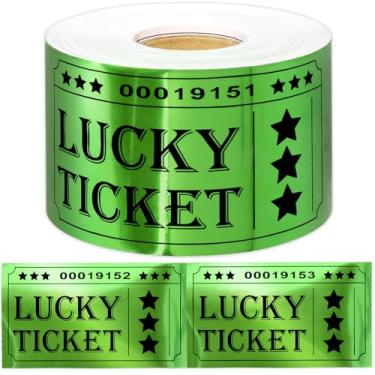 Imagem de ceiba tree Green Raffle Tickets Roll 300Pcs Good Luck Cards Enter to Win Cards for Raffle Activities Events Carnivals Entry Class Reward Prizes Christmas Drink